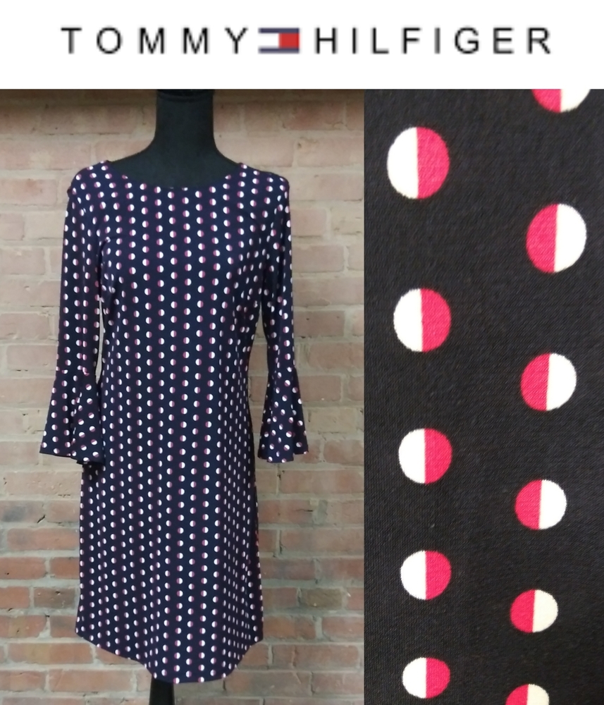 Tommy Hilfiger | SALE Polka Dot Flare Sleeve Dress